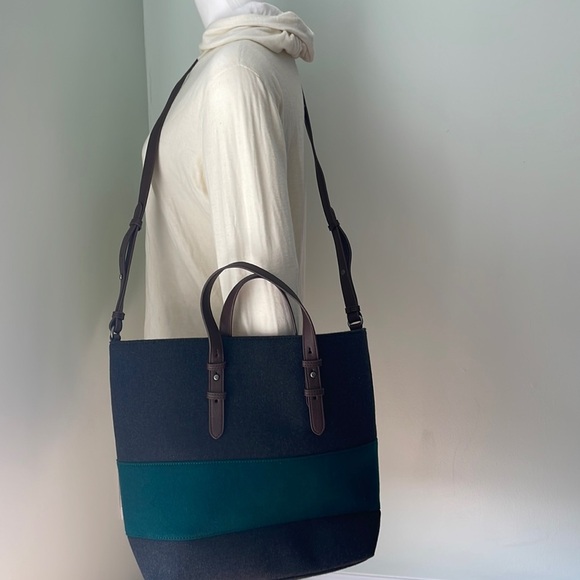 Levi's wool tote with leather handles - Picture 1 of 7